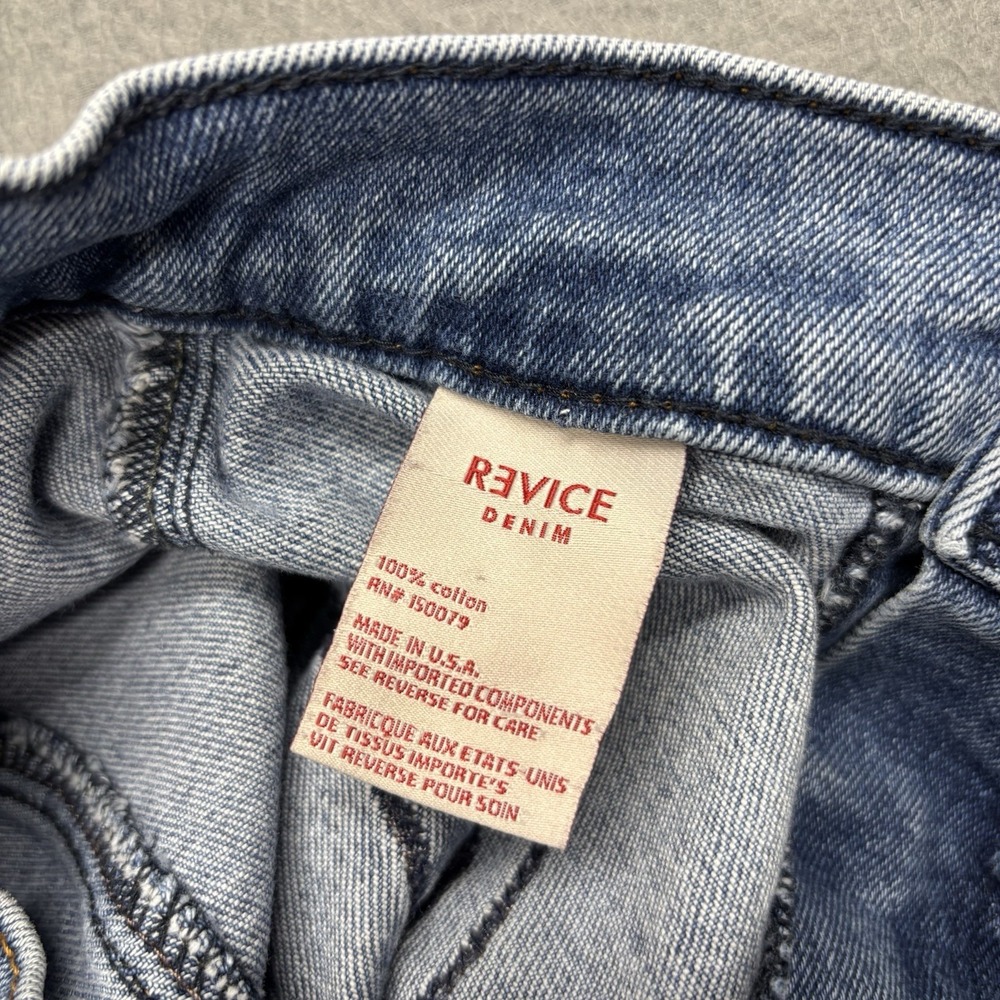 Revice Jeans Womens 24 Blue Rollergirl Flare High Rise Bareback 70s Hippie Retro - Picture 6 of 11